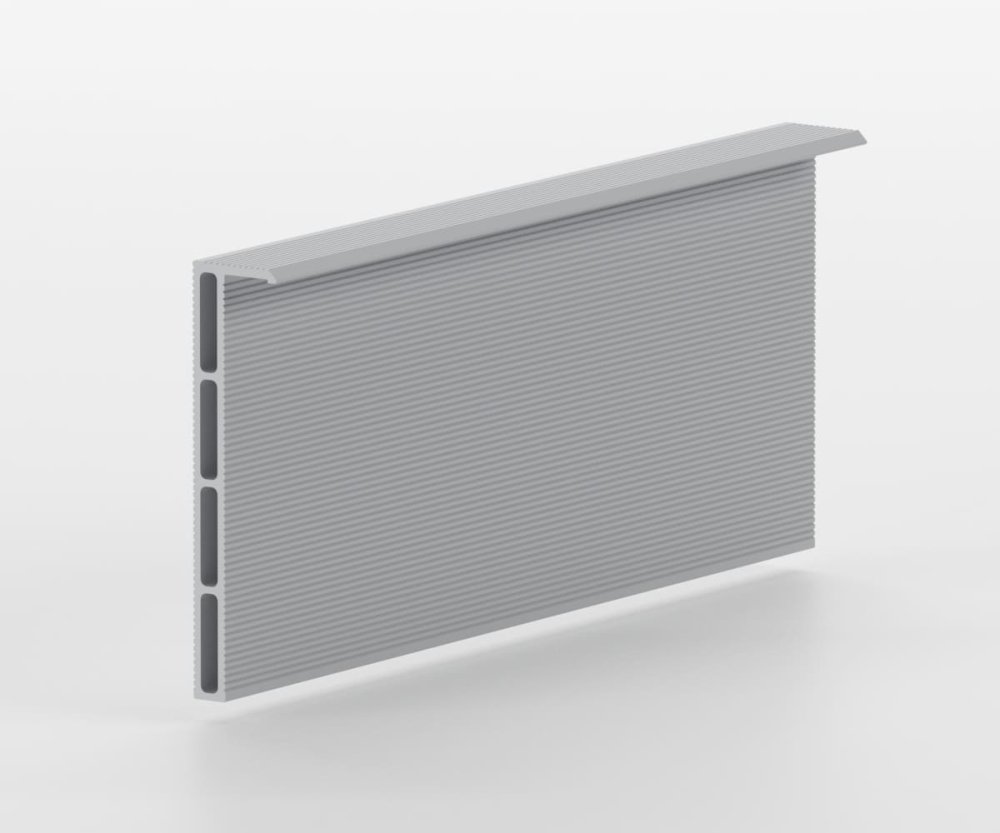 Aluminum base for concealed mounting skirting board SecretDoors