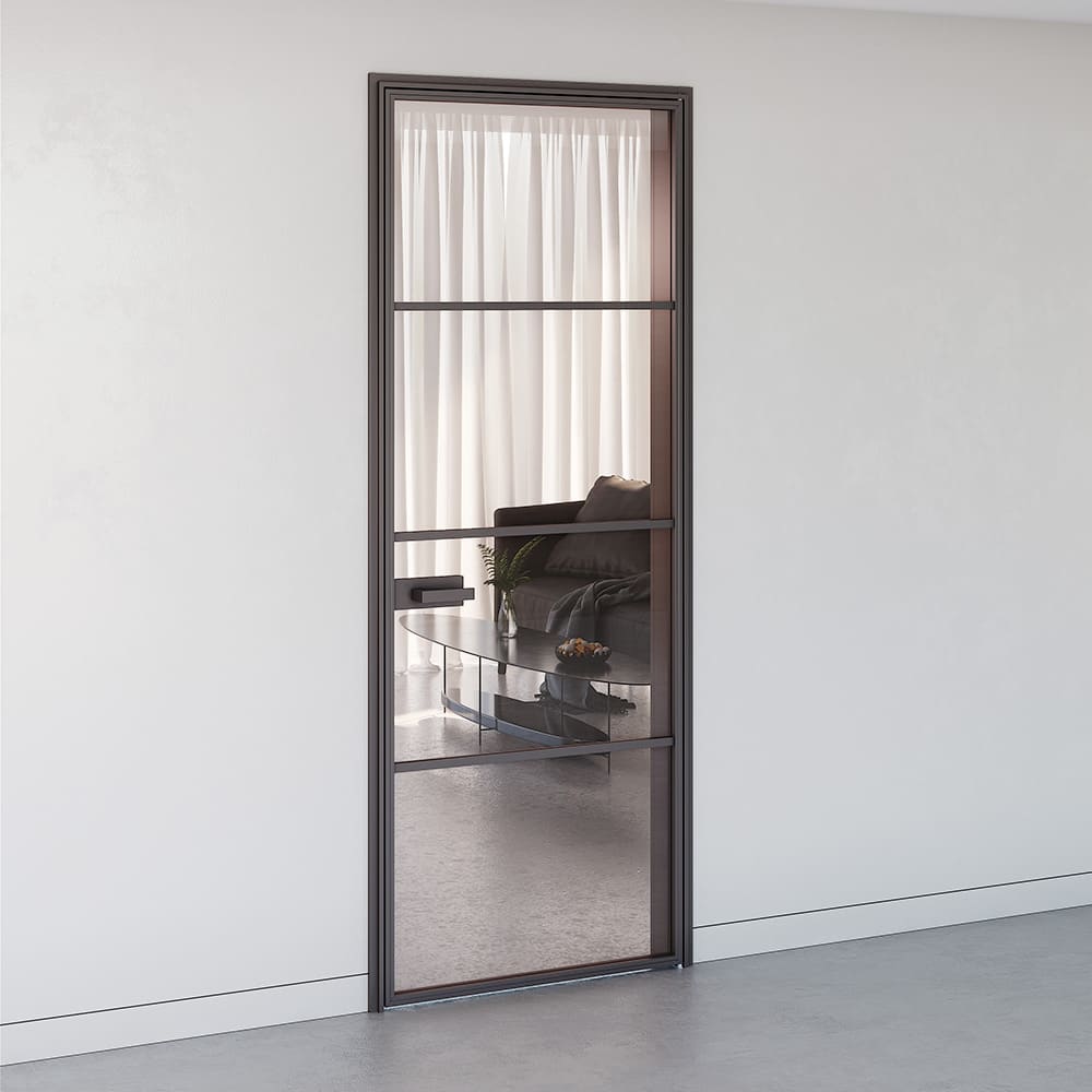 Doors with aluminum frame AluDoors FLAT