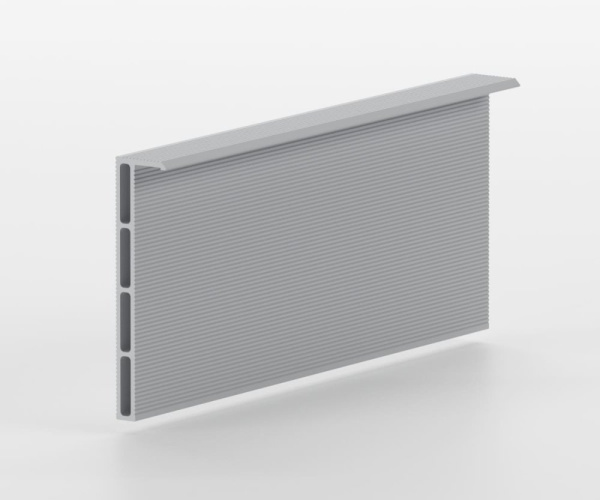 Aluminum base for concealed mounting skirting board SecretDoors