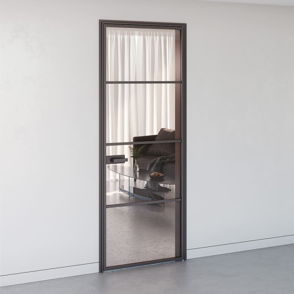 Doors with aluminum frame AluDoors FLAT