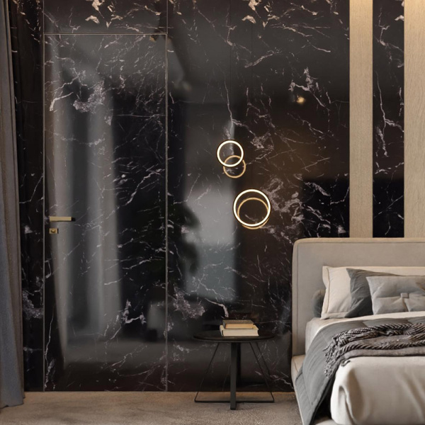 Concealed doors HPL stone SecretDoors
