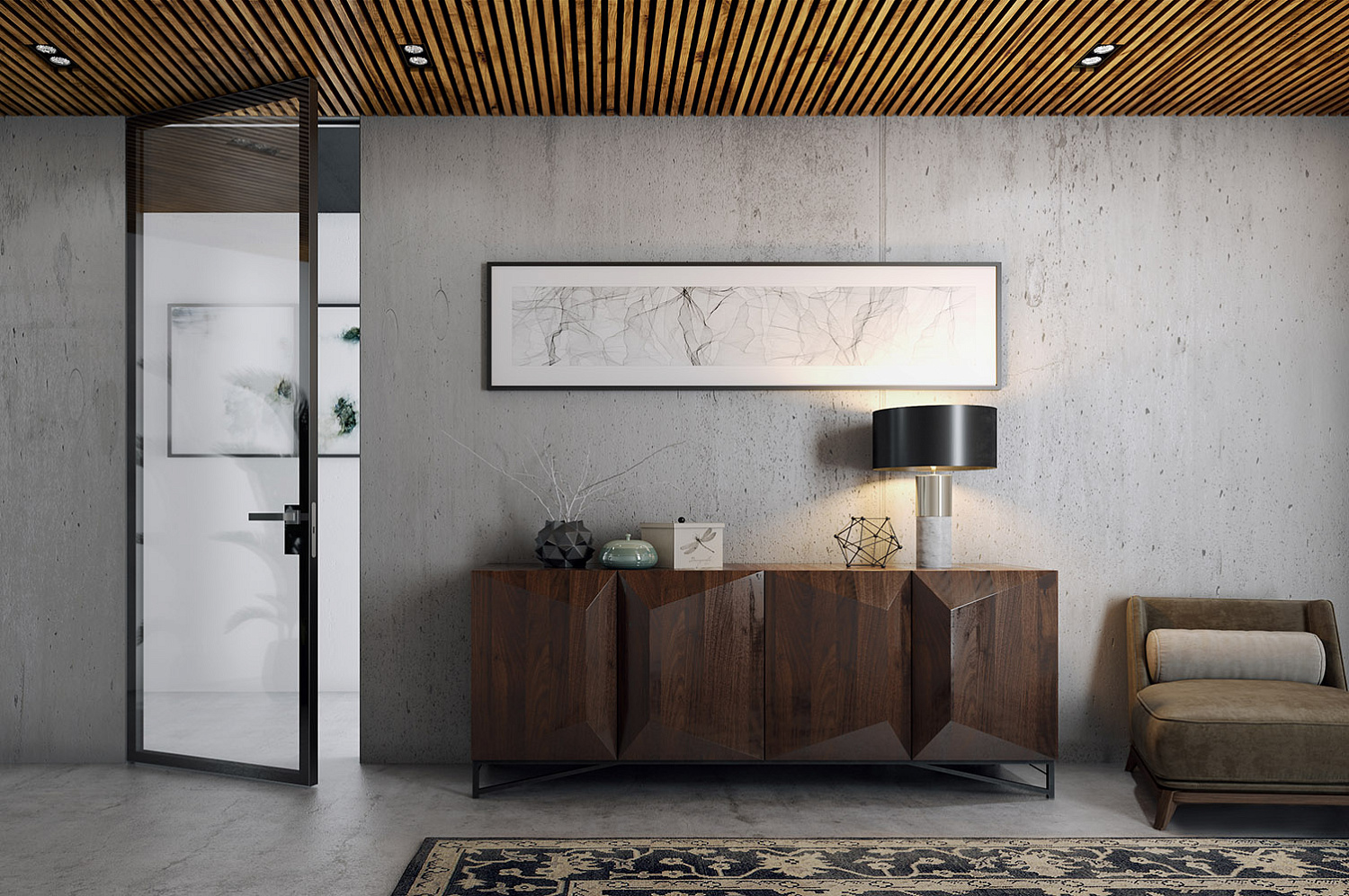 Двери скрытого монтажа AluDoors CLEAR